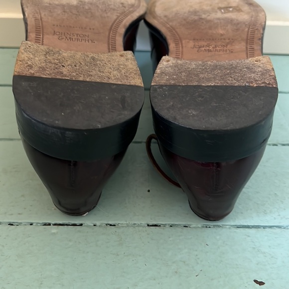 Johnston& Murphy Size 9.5W (EU 42 1/2) All Leather Loafers Handcrafted in Italy - Picture 11 of 15